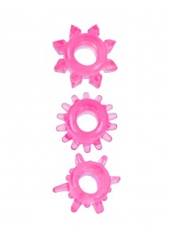 Комплект из трех розовых эрекционных колец - Erowoman-Eroman - в Благовещенске купить с доставкой