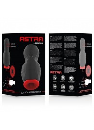 Черно-красный мастурбатор с вибрацией и всасыванием - JAMYJOB - в Благовещенске купить с доставкой