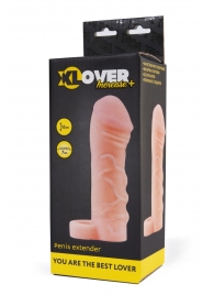 Фаллическая удлиняющая насадка с кольцом для фиксации - 16 см. - ToyFa - в Благовещенске купить с доставкой