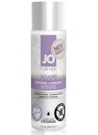 Лубрикант на водной основе для женщин JO AGAPE LUBRICANT ORIGINAL - 60 мл. - System JO - купить с доставкой в Благовещенске