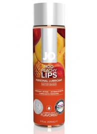 Лубрикант на водной основе с ароматом персика JO Flavored Peachy Lips - 120 мл. - System JO - купить с доставкой в Благовещенске