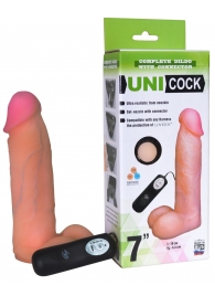Фаллическая насадка Харнесс UNICOCK 7  с вибрацией - 19 см. - LOVETOY (А-Полимер) - купить с доставкой в Благовещенске