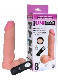 Фаллическая насадка Харнесс UNICOCK 8  с вибрацией - 20 см. - LOVETOY (А-Полимер) - купить с доставкой в Благовещенске