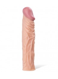 Насадка с ярко выраженной головкой и рельефным стволом - 19 см. - A-toys - в Благовещенске купить с доставкой