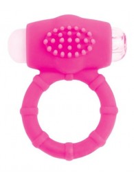Розовое эрекционное виброкольцо A-toys - A-toys - в Благовещенске купить с доставкой