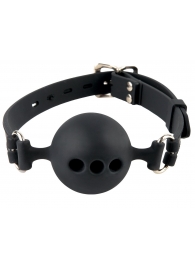 Силиконовый кляп-шар с отверстиями для дыхания Silicone Breathable Ball Gag Small - Pipedream - купить с доставкой в Благовещенске