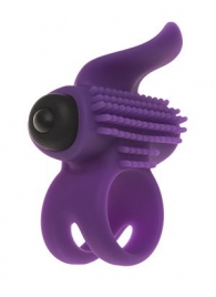 Эрекционное кольцо с подхватом мошонки и стимуляцией клитора Bullet Lastic Ring - Adrien Lastic - в Благовещенске купить с доставкой