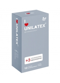 Презервативы с точками Unilatex Dotted - 12 шт. + 3 шт. в подарок - Unilatex - купить с доставкой в Благовещенске