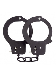 Чёрные наручники из листового металла BONDX METAL CUFFS BLACK - Dream Toys - купить с доставкой в Благовещенске