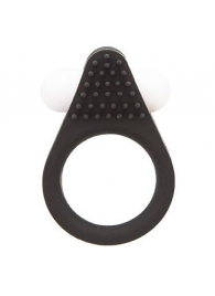 Чёрное эрекционное кольцо LIT-UP SILICONE STIMU RING 1 BLACK - Dream Toys - в Благовещенске купить с доставкой