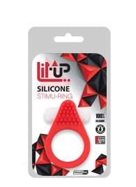 Красное эрекционное кольцо LIT-UP SILICONE STIMU RING 1 RED - Dream Toys - в Благовещенске купить с доставкой