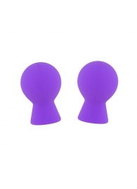 Фиолетовые присоски для груди LIT-UP NIPPLE SUCKERS SMALL PURPLE - Dream Toys