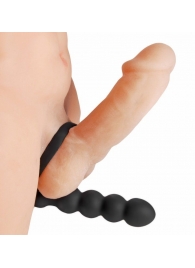 Насадка для двойного проникновения Double Fun Cock Ring with Double Penetration Vibe - XR Brands - в Благовещенске купить с доставкой