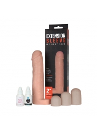 Насадка-удлинитель Extension sleeve с подхватом мошонки - 19 см. - Sitabella - в Благовещенске купить с доставкой