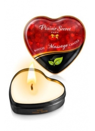 Массажная свеча с нейтральным ароматом Bougie Massage Candle - 35 мл. - Plaisir Secret - купить с доставкой в Благовещенске