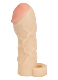 Закрытая удлиняющая насадка на пенис с подхватом мошонки T B Extension - Orion - в Благовещенске купить с доставкой