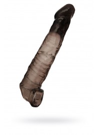 Чёрная насадка на пенис - 22,5 см. - ToyFa - в Благовещенске купить с доставкой