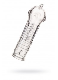 Прозрачная закрытая насадка на пенис TOYFA A-Toys - 14,7 см. - A-toys - в Благовещенске купить с доставкой