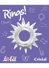 Прозрачное эрекционное кольцо Rings Cristal - Lola Games - в Благовещенске купить с доставкой