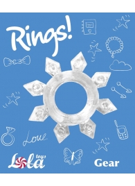 Прозрачное эрекционное кольцо Rings Gear - Lola Games - в Благовещенске купить с доставкой