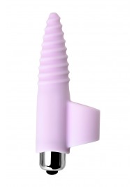 Нежно-розовая вибронасадка на палец для анальной стимуляции JOS NOVA - 9 см. - JOS