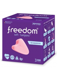 Женские гигиенические тампоны без веревочки FREEDOM normal - 3 шт. - Freedom - купить с доставкой в Благовещенске