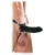 Чёрный полый страпон 7  Silicone Hollow Strap-On - 18 см. - Pipedream - купить с доставкой в Благовещенске