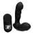 Черный стимулятор простаты Alpha-Pro 7X P-Milker Silicone Prostate Stimulator with Milking Bead - XR Brands - в Благовещенске купить с доставкой