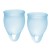 Набор голубых менструальных чаш Feel confident Menstrual Cup - Satisfyer - купить с доставкой в Благовещенске