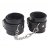 Черные оковы на ноги Obey Me Leather Ankle Cuffs - Chisa - купить с доставкой в Благовещенске