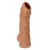Телесная насадка с пупырышками и открытой головкой Nude Sleeve L - 14 см. - KOKOS - в Благовещенске купить с доставкой