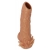 Телесная насадка с усиками и открытой головкой Nude Sleeve L - 14 см. - KOKOS - в Благовещенске купить с доставкой