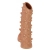 Телесная насадка с шипами и открытой головкой Nude Sleeve L - 14 см. - KOKOS - в Благовещенске купить с доставкой