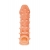 Телесная закрытая насадка с пупырышками Cock Sleeve Size M - 15,6 см. - KOKOS - в Благовещенске купить с доставкой