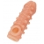 Телесная закрытая насадка с шариками Cock Sleeve Size S - 13,8 см. - KOKOS - в Благовещенске купить с доставкой