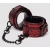 Красно-черные наручники Reversible Faux Leather Wrist Cuffs - Fifty Shades of Grey - купить с доставкой в Благовещенске