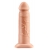 Телесный реалистичный фаллоимитатор с полостью Silicone Hollow Extension - 20 см. - Pipedream - купить с доставкой в Благовещенске