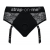 Черные трусики для насадок Diva Lingerie Harness - size S - Strap-on-me - купить с доставкой в Благовещенске