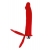 Красная насадка на пенис для двойного проникновения - 19 см. - ToyFa - купить с доставкой в Благовещенске