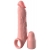Телесная насадка-удлинитель 2 Inch Silicone X-tension with Strap - 20,3 см. - Pipedream - в Благовещенске купить с доставкой