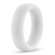 Белое люминесцентное эрекционное кольцо Silicone Glo Cock Ring - Blush Novelties - в Благовещенске купить с доставкой