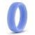 Голубое люминесцентное кольцо Silicone Glo Cock Ring - Blush Novelties - в Благовещенске купить с доставкой