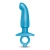 Голубая анальная пробка для массажа простаты Hither Silicone Prostate Plug - 14,3 см. - b-Vibe - в Благовещенске купить с доставкой