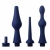 Набор из 3 универсальных насадок для анального душа Universal 3 Piece Silicone Enema Attachment Set - XR Brands - купить с доставкой в Благовещенске