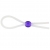 Прозрачное лассо с фиолетовой бусиной SILICONE COCK RING WITH BEAD LAVENDER - NMC - в Благовещенске купить с доставкой