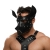 Черная кожаная маска «Собака» - Crazy Handmade - купить с доставкой в Благовещенске