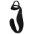 Черное эрекционное кольцо со стимуляцией промежности и анальной пробкой Cock Ring with RC Prostate Plug - Orion - в Благовещенске купить с доставкой