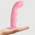 Розовая насадка-стимулятор Strap-On-Me Tapping Dildo Wave - Strap-on-me - купить с доставкой в Благовещенске