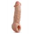 Телесная насадка-удлинитель Intrepid 9.25 Inch Realistic Penis Extender Sleeve - 23,5 см. - Blush Novelties - в Благовещенске купить с доставкой
