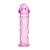 Гладкая розовая насадка с усиками под головкой - 12,5 см. - Toyfa Basic - в Благовещенске купить с доставкой